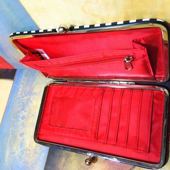 SONS OF ANARCHY CLUTCH WALLET ACCESSORY CLASP CLOSURE BAG ROSES REEPER KISSLOCK - Picture 7 of 8